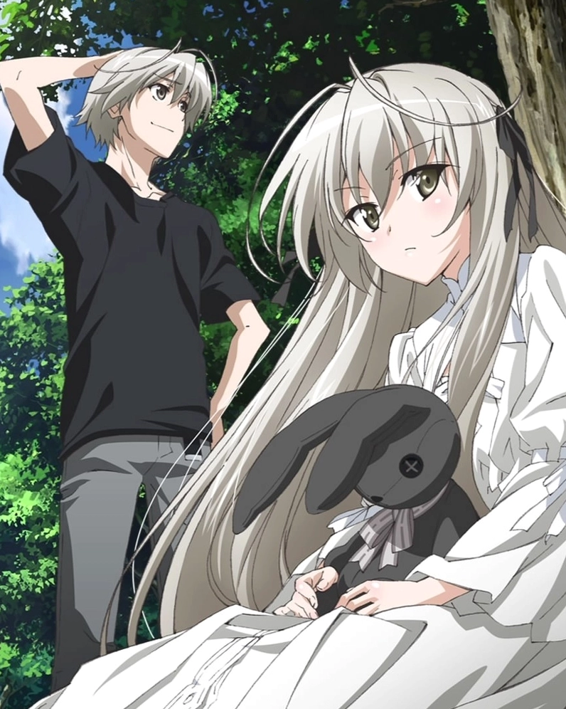 ảnh haruka và sora ngồi