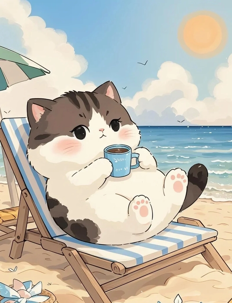 Ảnh mèo cute chibi ngộ nghĩnh