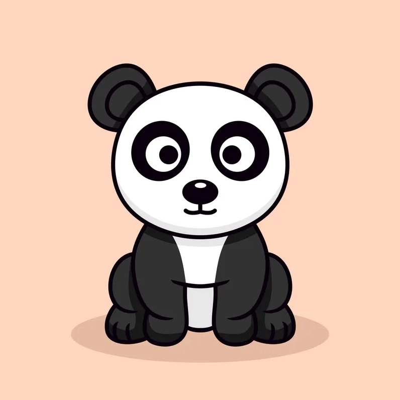 Ảnh nền cực đỉnh với hình gấu trúc chibi cute độc lạ