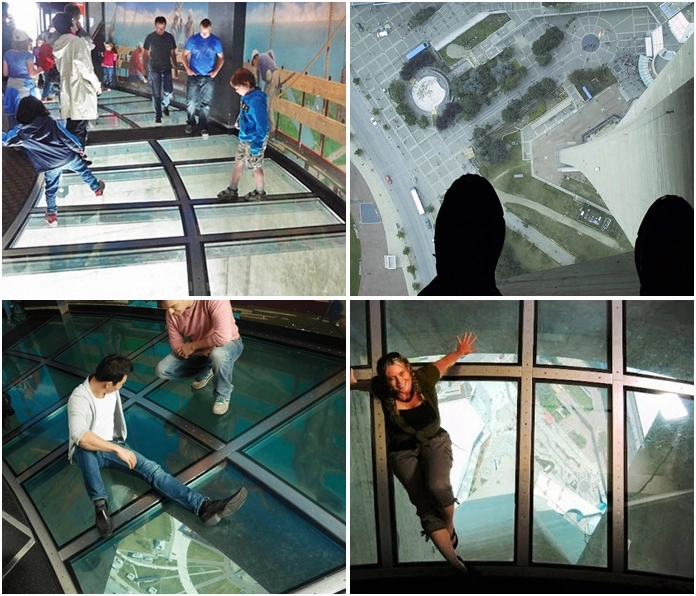 Ánh sáng kỳ ảo phát ra từ đài quan sát của tháp CN Tower