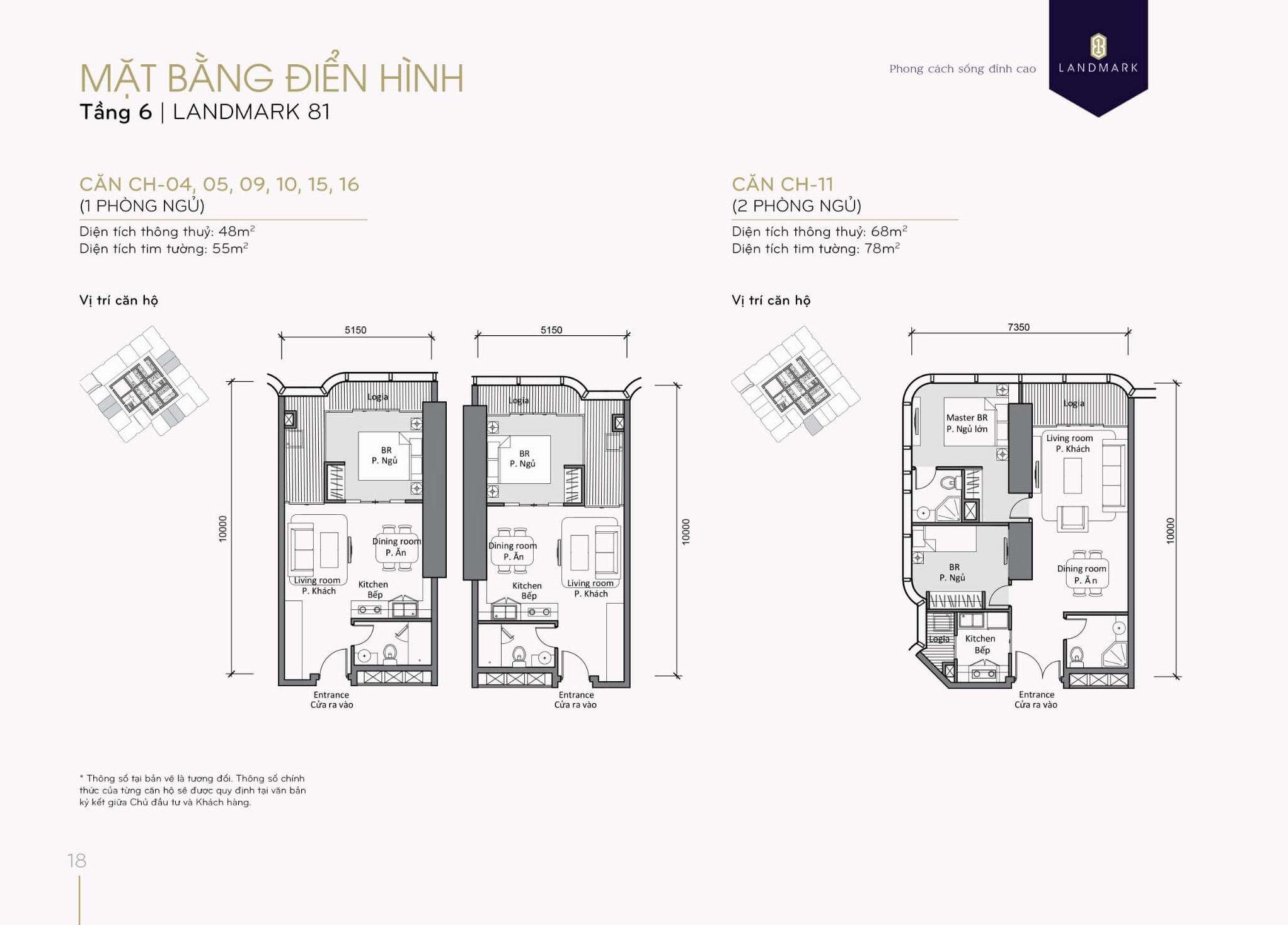 Bản vẽ layout tầng 6 Landmark 81 cho thấy sự bố trí thông minh