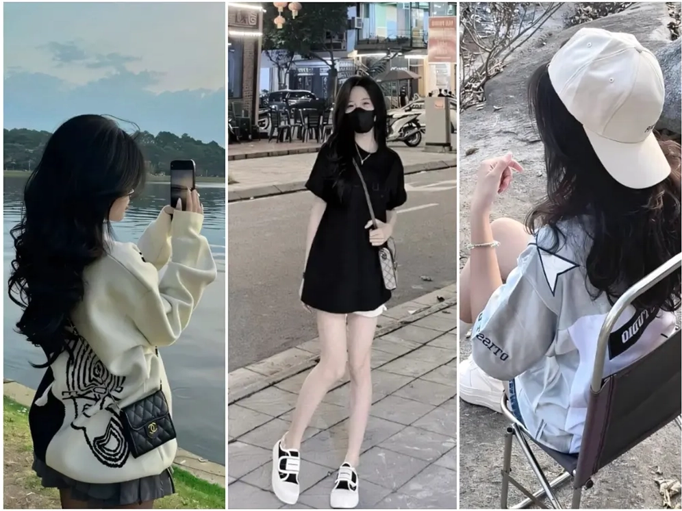 Bé gái lớp tám vô cùng ngây thơ và xinh xắn tự nhiên