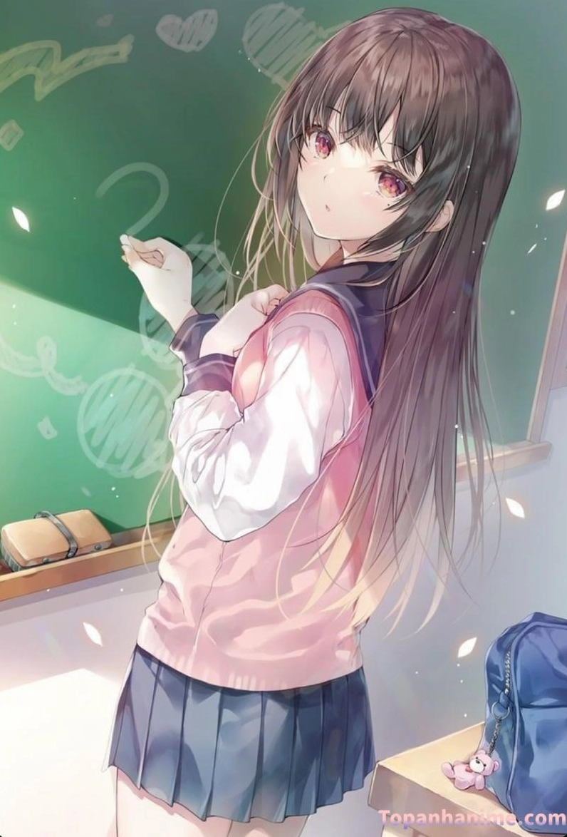 Biểu cảm dễ thương của nhân vật anime khi bị gọi lên bảng trả bài