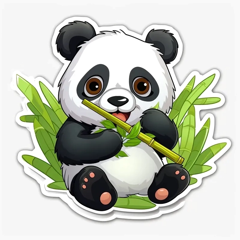 Bộ ảnh chibi cute panda kawaii siêu dễ thương đang hot