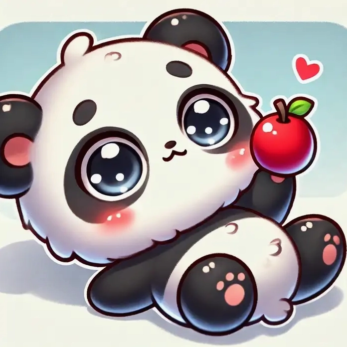 Bộ ảnh gấu trúc chibi siêu đáng yêu dành riêng cho bạn