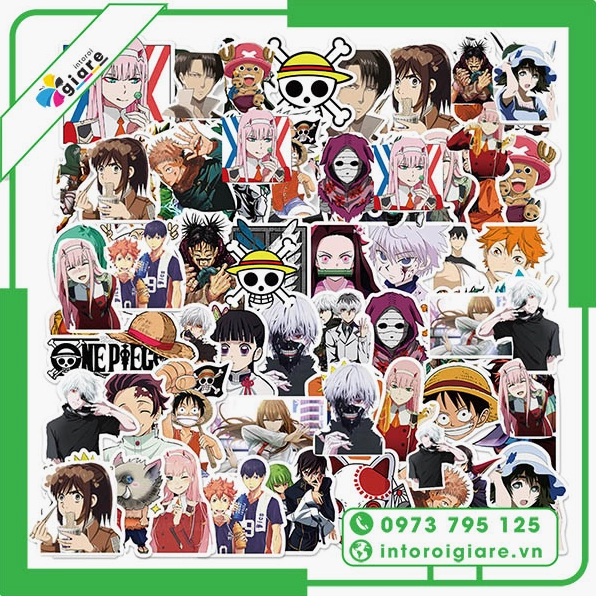 Bộ ảnh sticker anime đa dạng biểu cảm phong phú