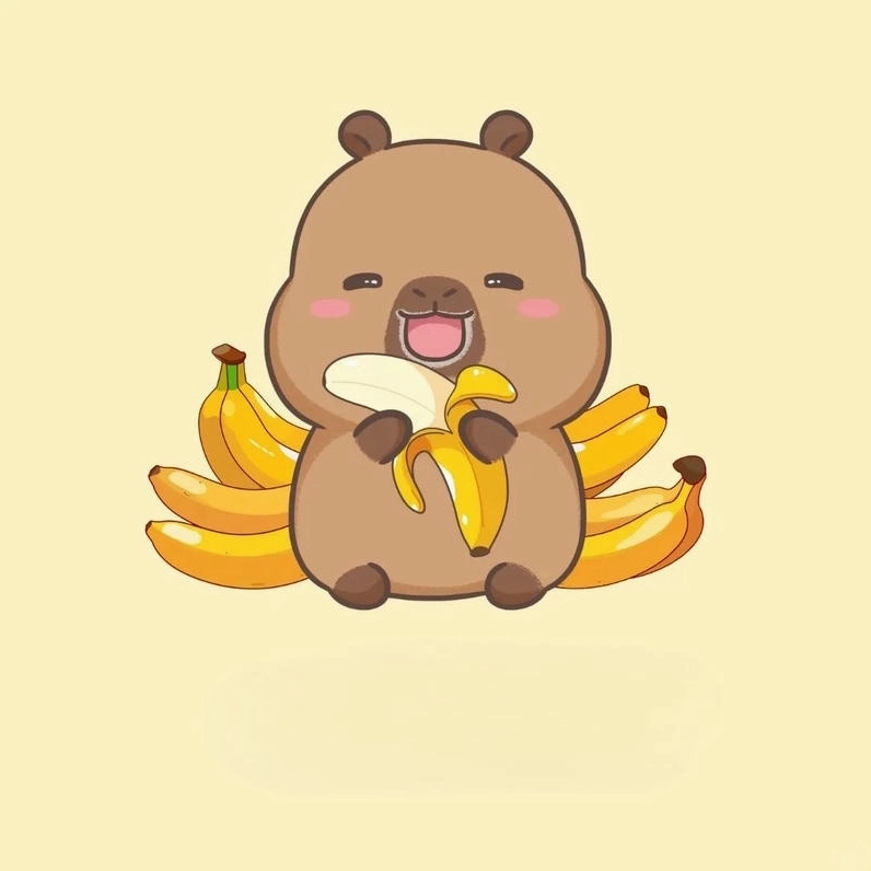 Bộ sưu tập chibi cute ảnh capybara chất lượng cao