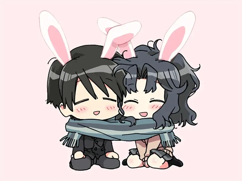 Bộ sưu tập hình cặp đôi yêu nhau chibi ngọt ngào