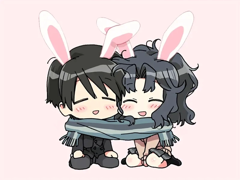 Bộ sưu tập hình cặp đôi yêu nhau chibi ngọt ngào