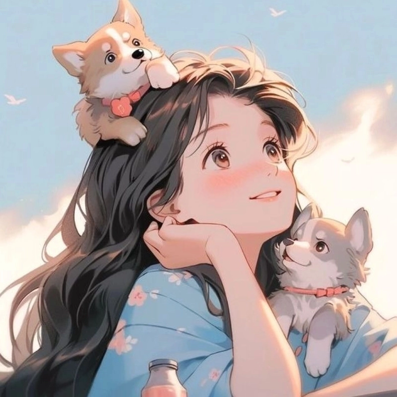 Bộ sưu tập hình cô gái cute chibi nét vẽ đơn giản