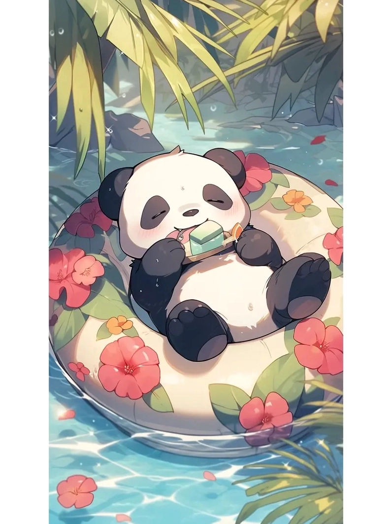 Bộ sưu tập hình panda chibi chất lượng cao dành cho fan gấu