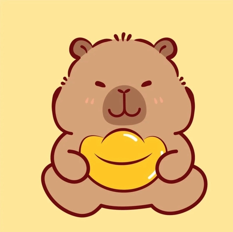 Bộ sưu tập sticker capybara chibi cute cực xinh xắn