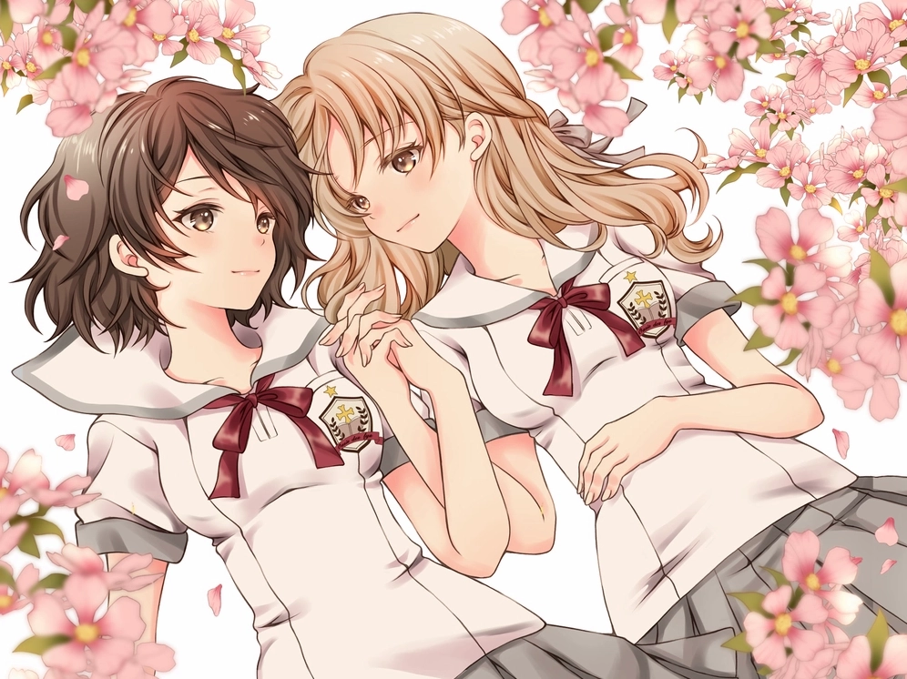 Bức ảnh anime bách hợp ấn tượng ghi dấu ấn sâu đậm