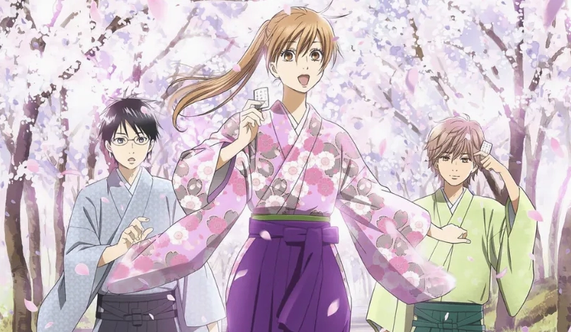 Bức ảnh Anime Chihayafuru với môn bài Karuta truyền thống