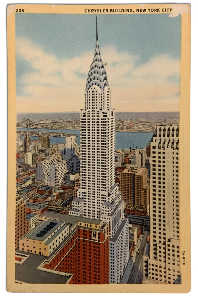 Bức ảnh Chrysler Building được nhìn từ Empire State Building