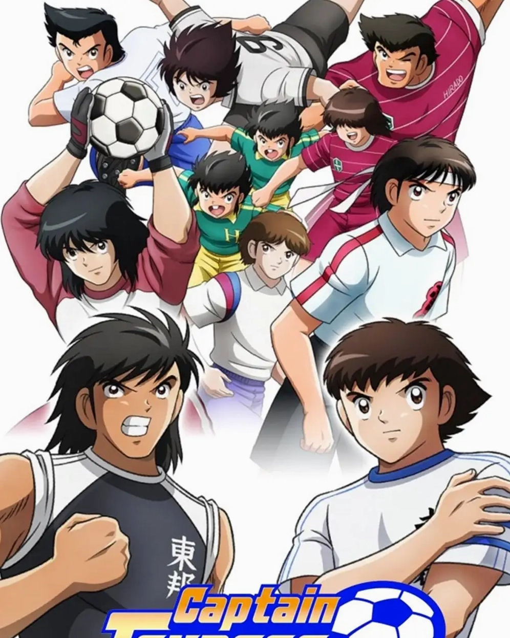 Bức ảnh đá bóng anime với những pha xử lý bóng tinh tế