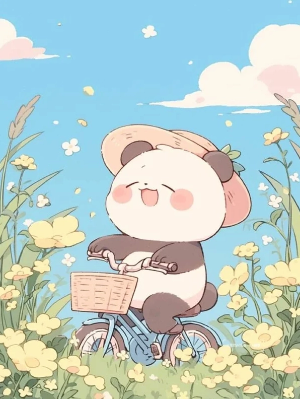 Bức ảnh gấu chibi thiết kế dưới dạng 3D chân thực và sống động