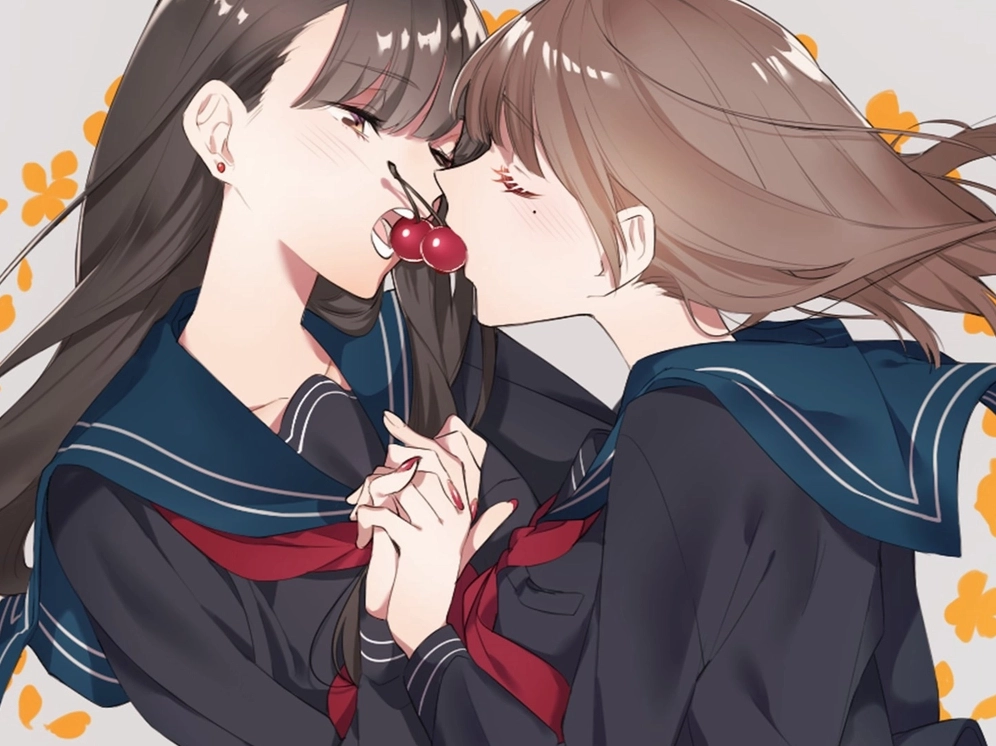 Bức họa anime bách hợp nghệ thuật đỉnh cao