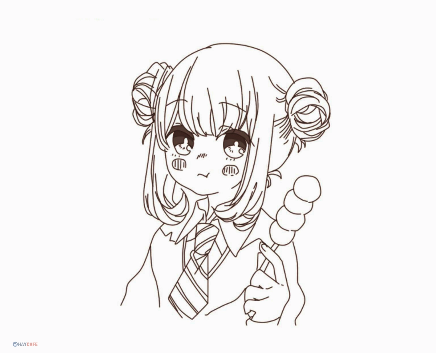 Bức tranh anime không màu mang nét đẹp đơn giản nhưng vô cùng sáng tạo