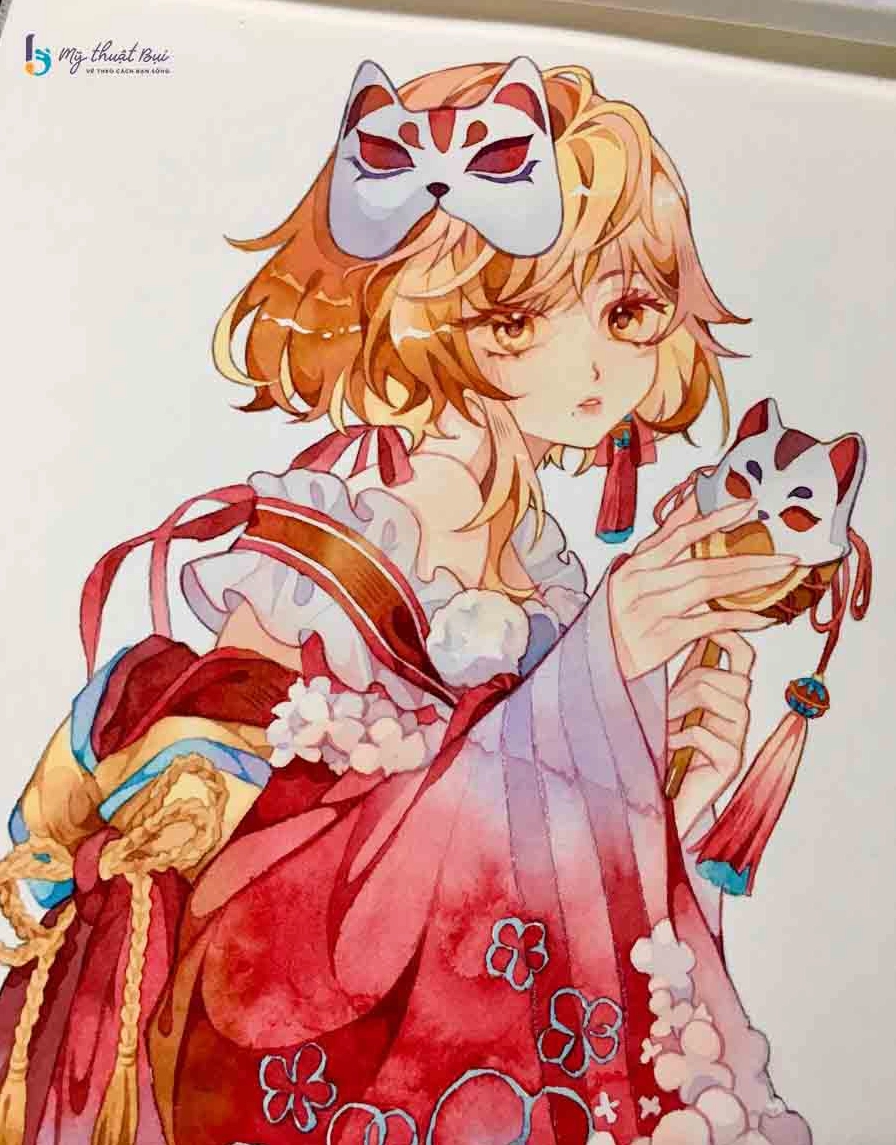 Bức tranh hướng dẫn cách vẽ anime cơ bản dành cho người mới