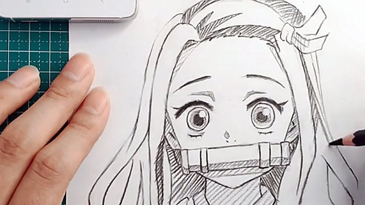 Bức tranh hướng dẫn vẽ anime giúp thể hiện tính cách nhân vật