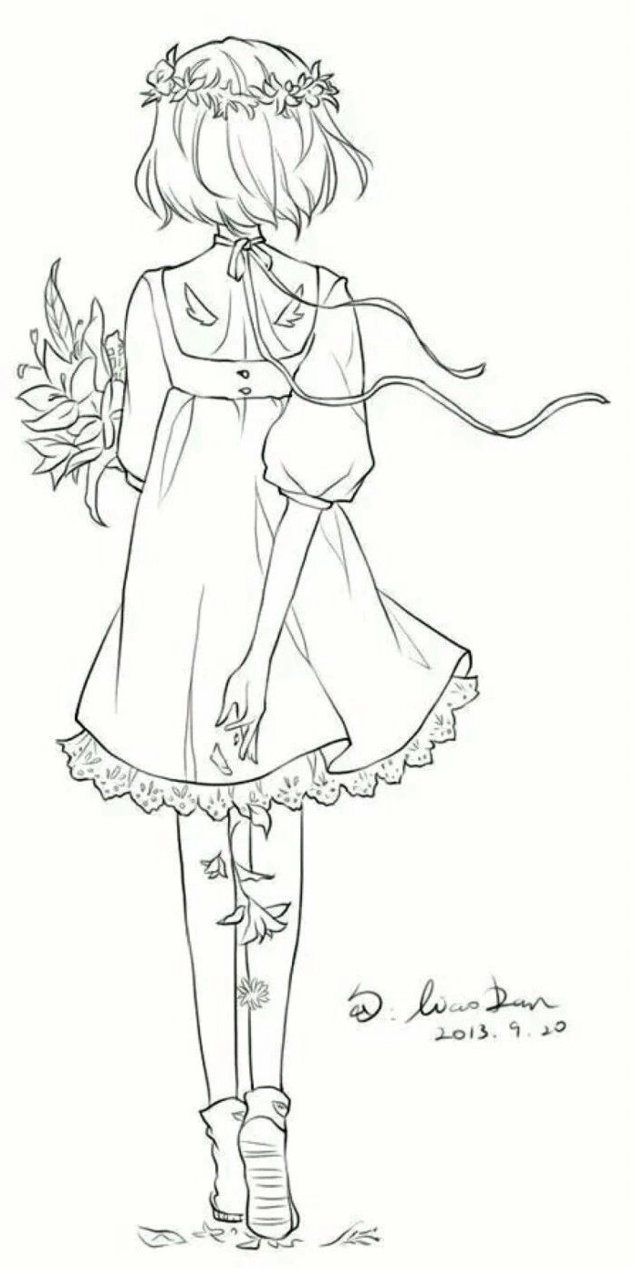 Bức tranh thiết kế nhân vật anime độc đáo truyền cảm hứng sáng tạo