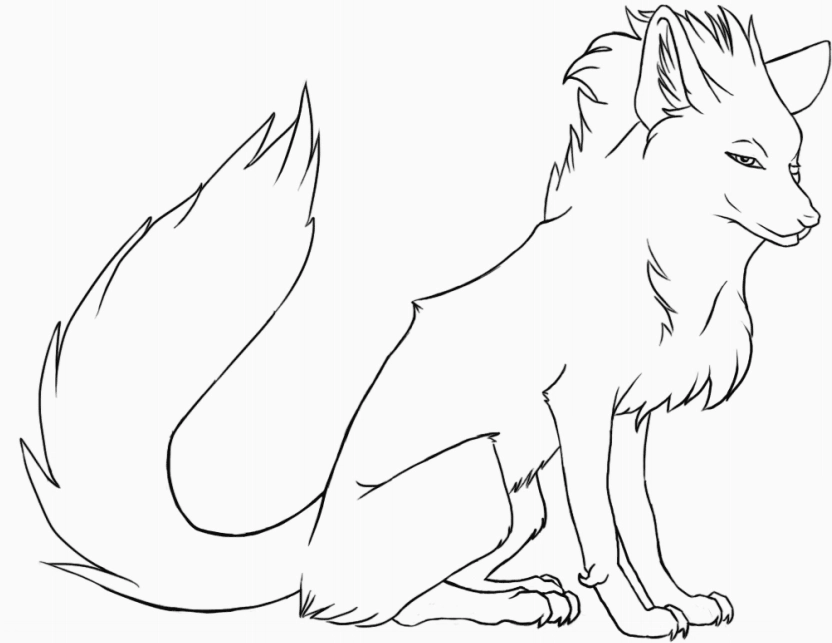 Bức tranh tô màu con cáo lạnh lùng cool ngầu