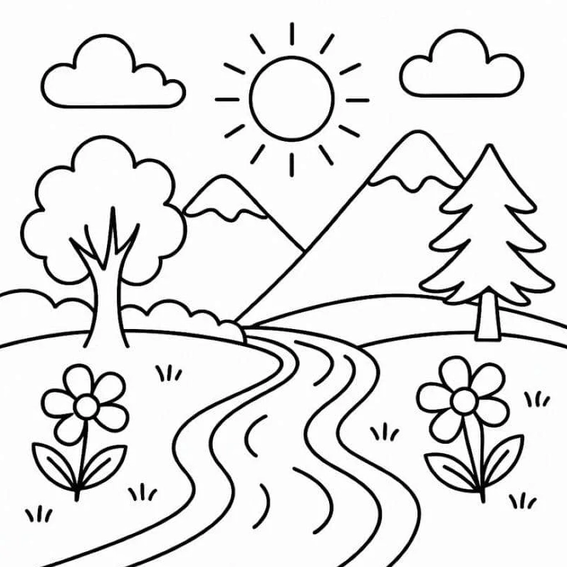 bức tranh tô màu nghệ thuật