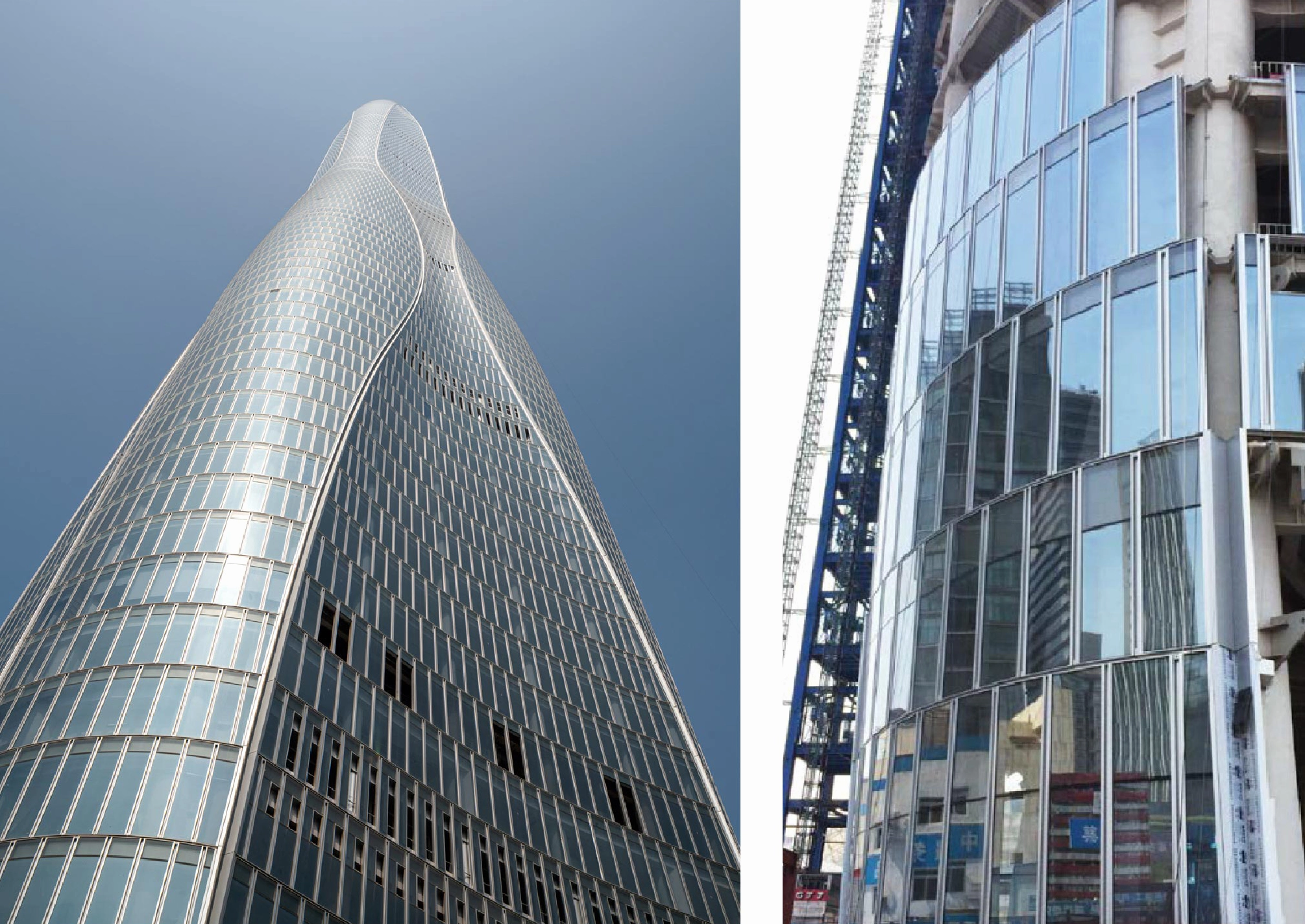 Cận cảnh các chi tiết thiết kế mặt tiền kính tinh xảo của tòa nhà