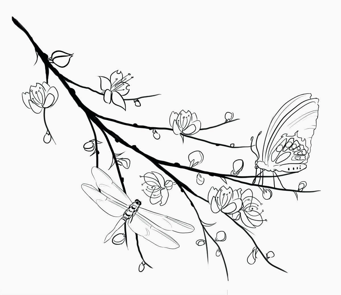 Cành hoa mai đẹp nhất cho bé