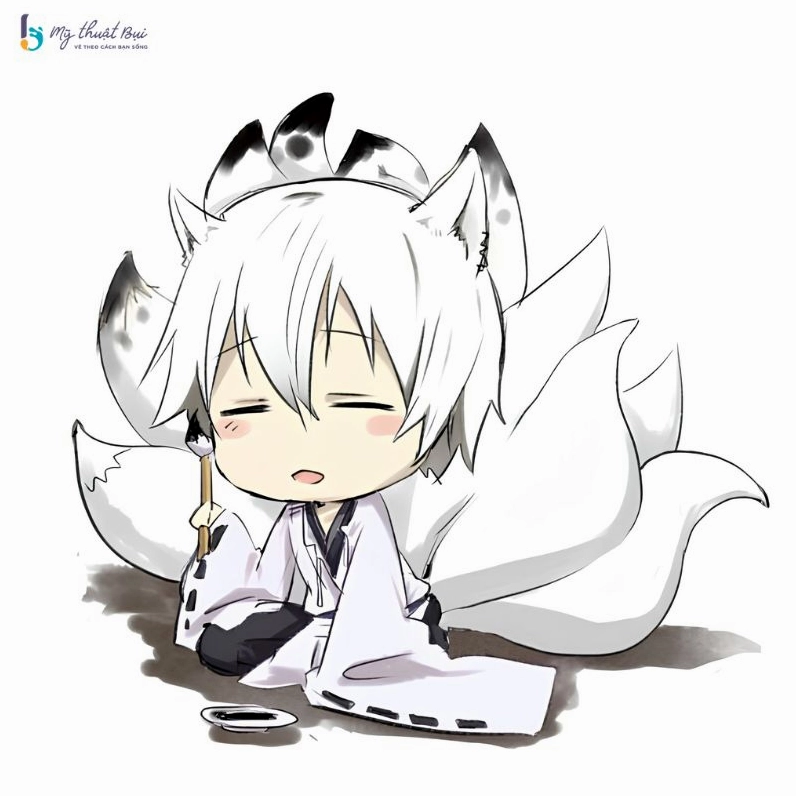 Cậu bé chibi ôm quả bóng rổ siêu ngầu