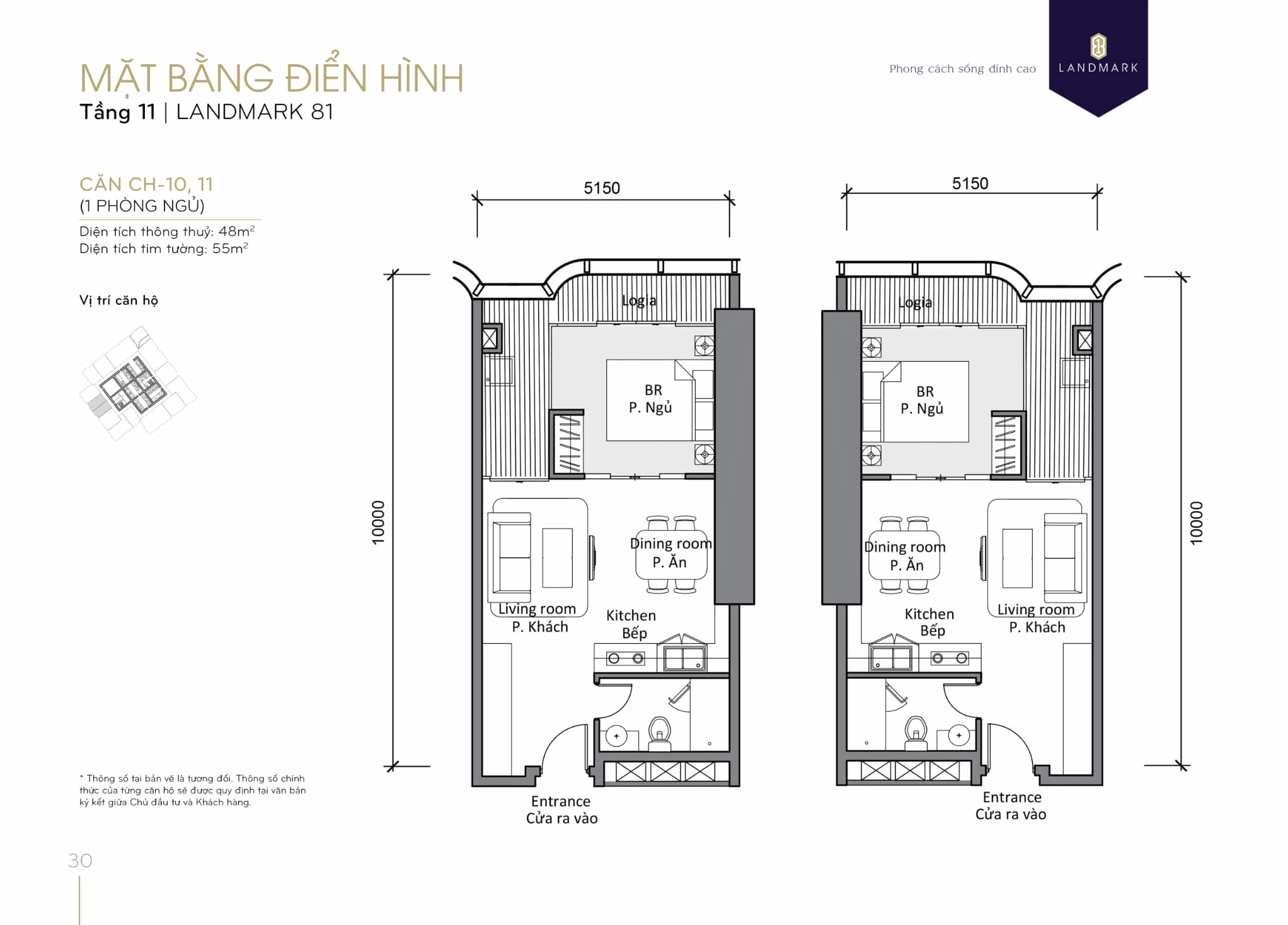Chi tiết bố trí mặt bằng tầng 11