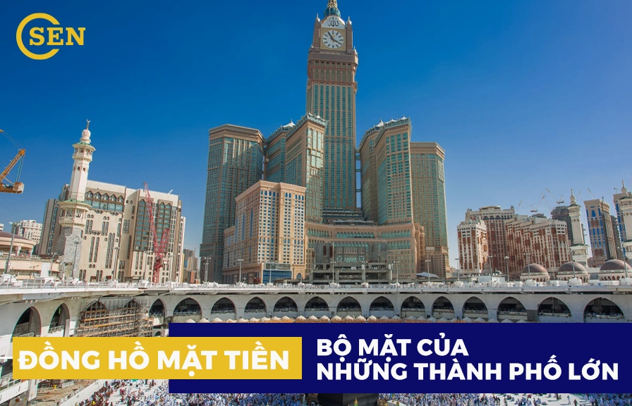 Chi tiết mặt tiền đồng hồ đầy nghệ thuật
