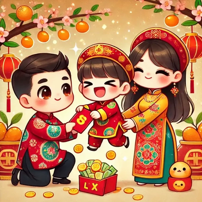 Chia sẻ nhanh bộ chibi tết chưa ghép mặt đẹp mắt