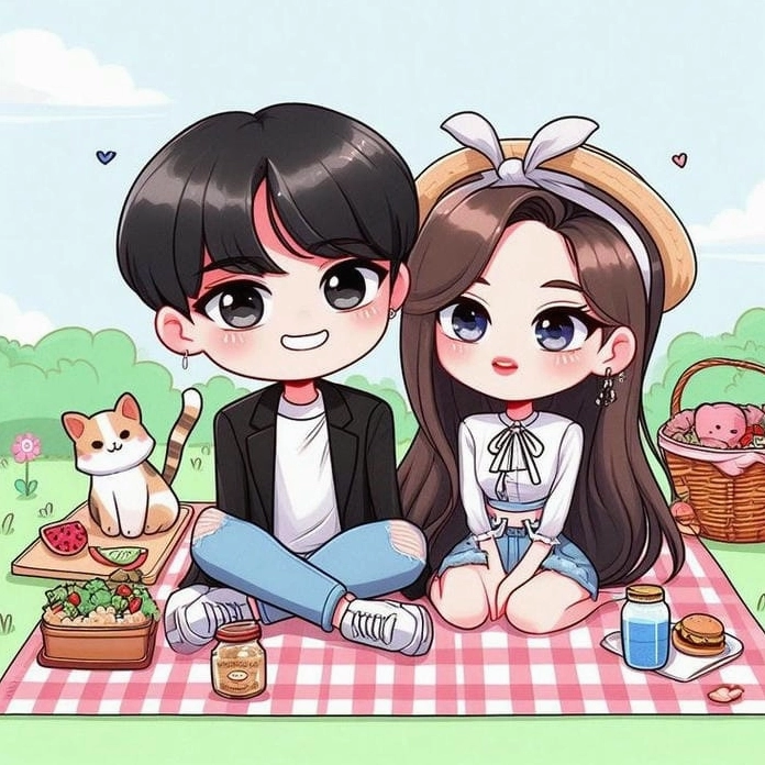 Chiêm ngưỡng ngay hình chibi đôi cute hút mắt