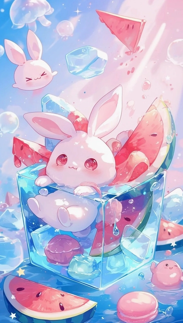 Chiêm ngưỡng thỏ cute chibi với tạo hình đáng yêu hết nấc