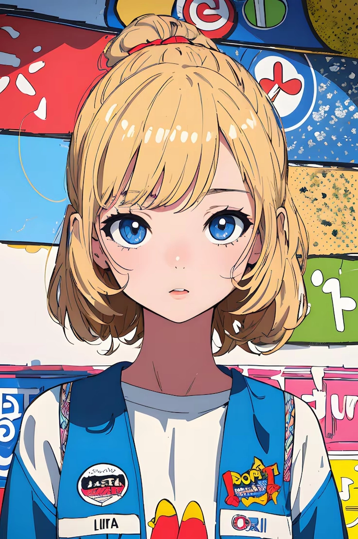 Cô bé loli phong cách pop art cực kỳ dễ thương