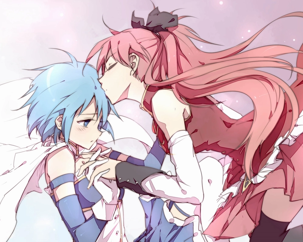 Cô gái anime bách hợp dễ thương làm điệu