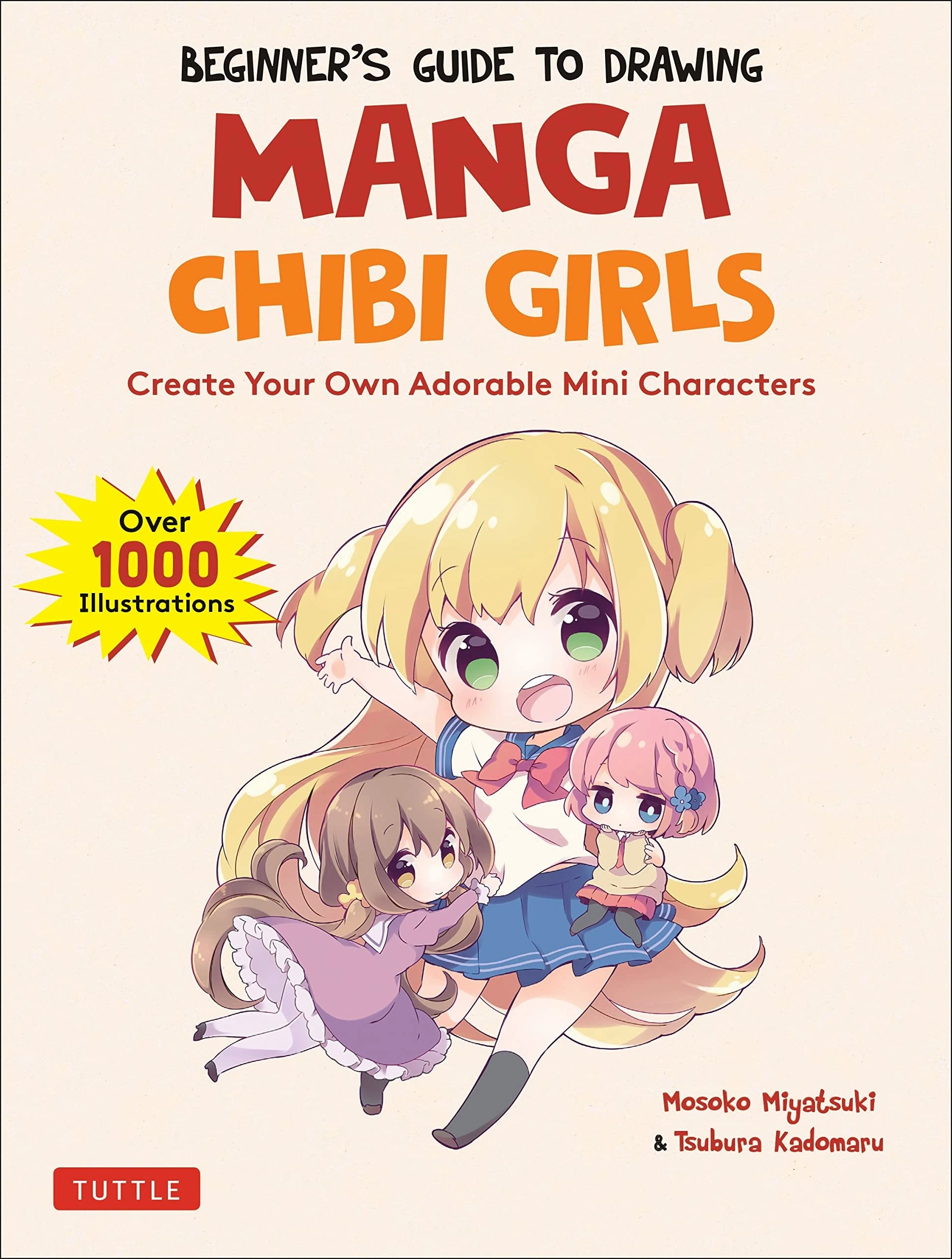 Cô nàng chibi tóc dài buộc nơ đứng pose dáng điệu đà cùng sách