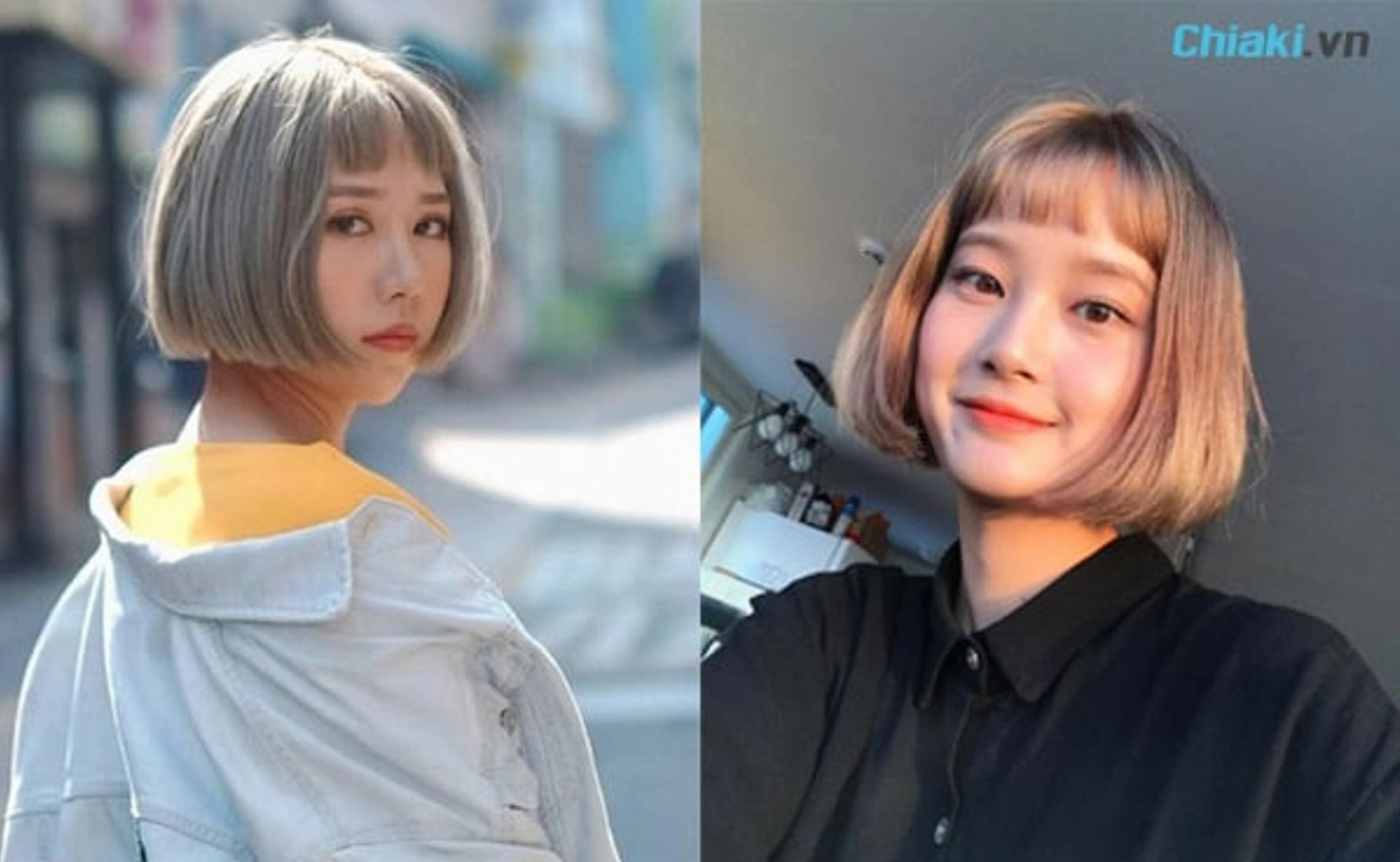 Cô nàng tóc ngắn mái ngố siêu dễ thương