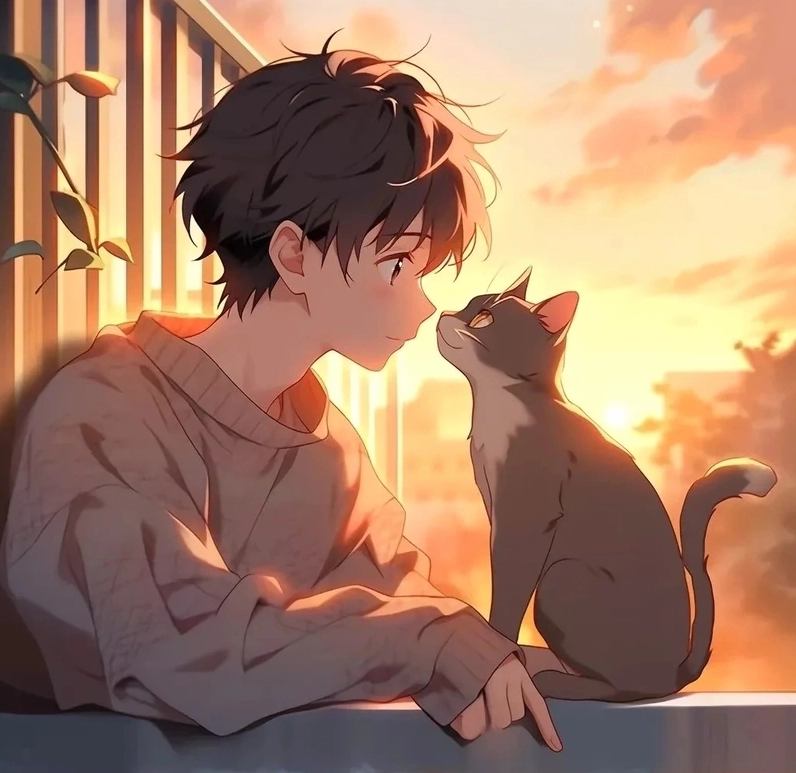 Cute mèo chibi dễ thương