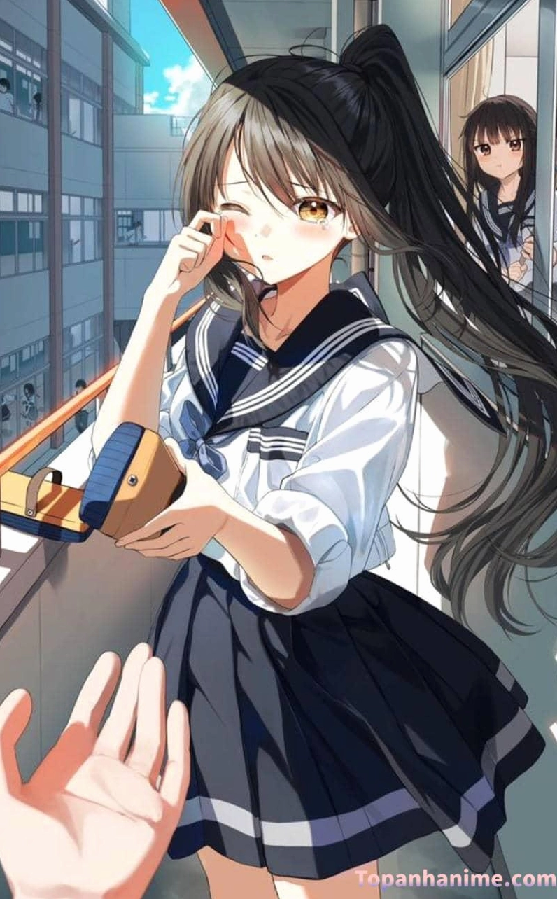 Dáng vẻ tự tin của nhân vật anime khi khoác lên mình đồng phục trường