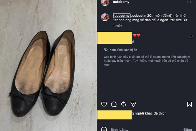 Đoạn trò chuyện giải thích về tình trạng món đồ thanh lý của Á hậu