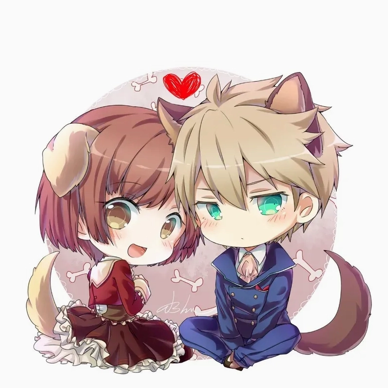 Đổi mới điện thoại với hình nền chibi cặp