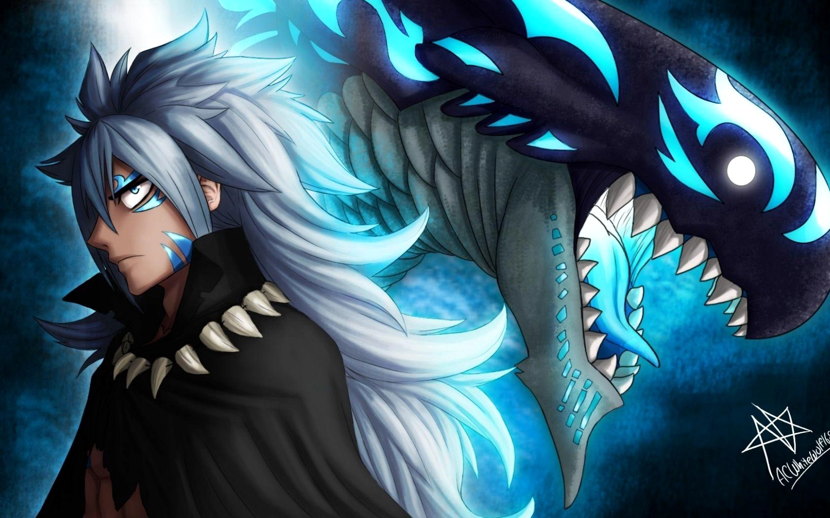 Download wallpaper 1680x1050 fairy tail monster anime HD background