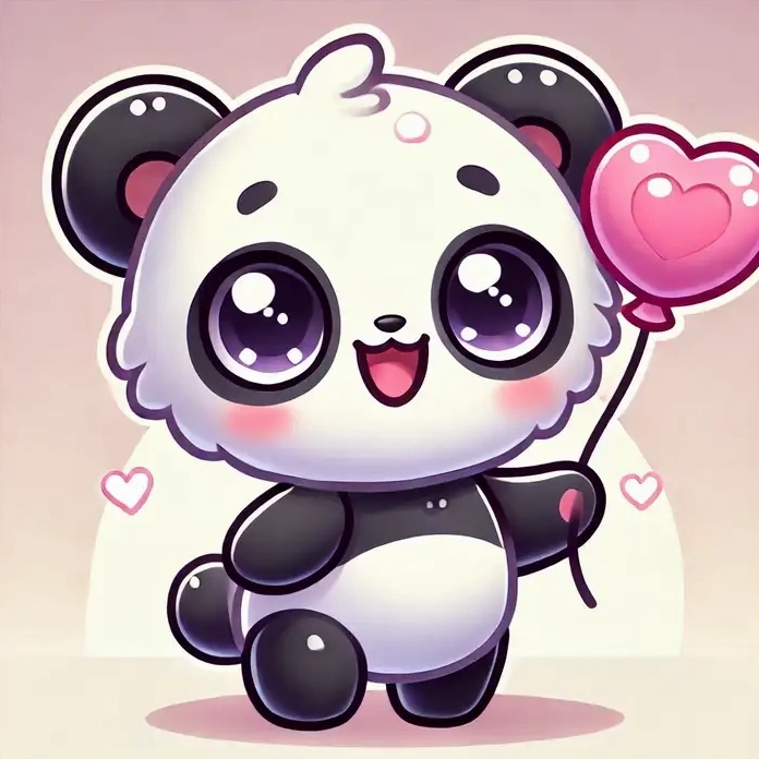 gấu trúc mèo chibi mập