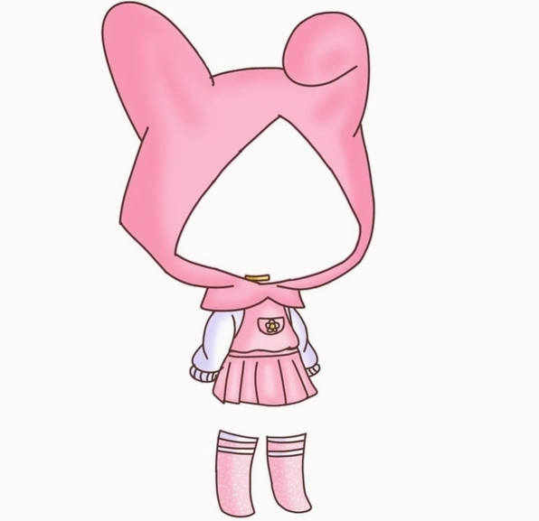 Ghép ảnh chibi cực cute cho bé gái với biểu cảm ngộ nghĩnh