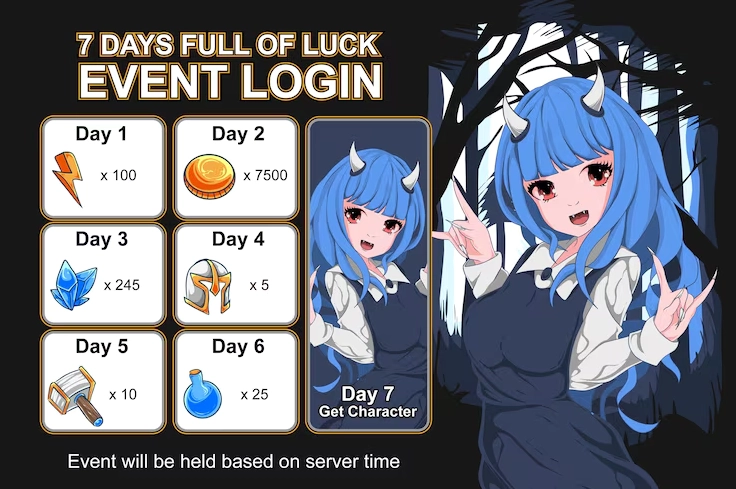 Giao diện người dùng game anime sắc nét