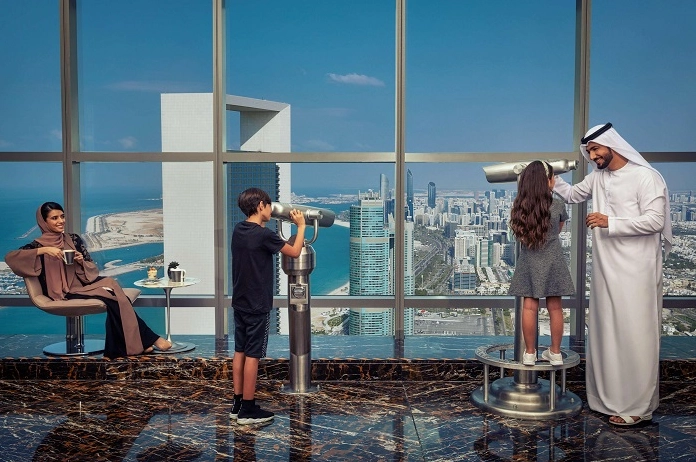 Góc nhìn từ trên cao tại đài quan sát tháp Etihad