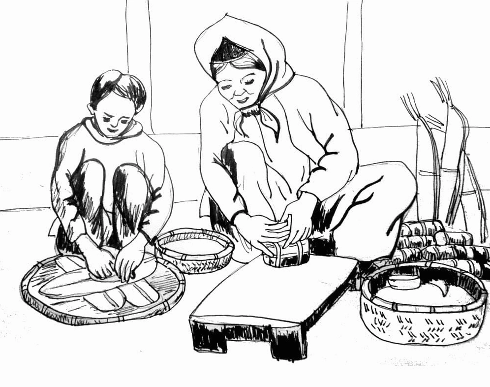 Gói Bánh Chưng Tết